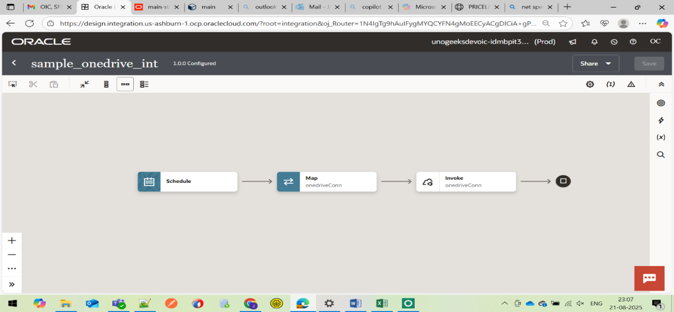 Create a scheduled orchestration in OIC