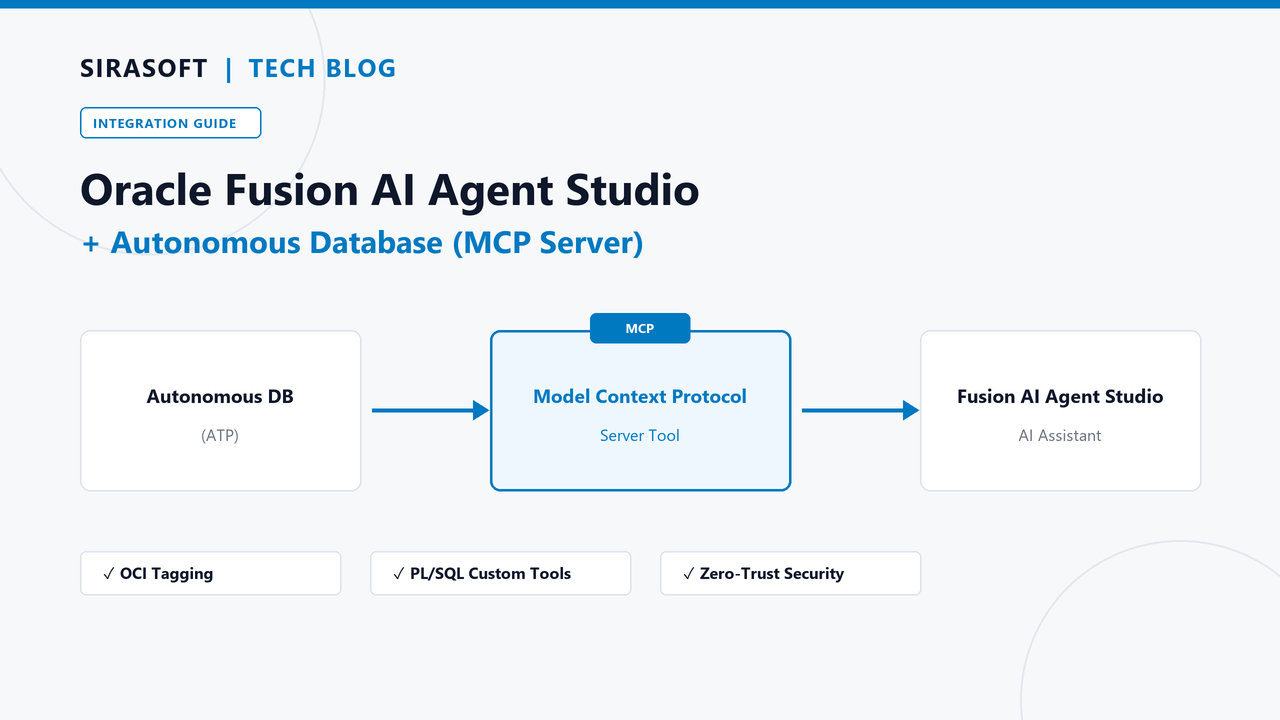 Connecting Oracle Fusion AI Agent Studio to an Autonomous Database using MCP Server